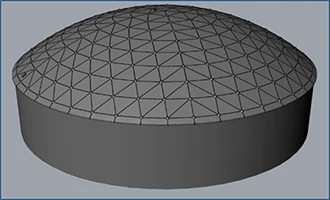 Aluminum Geodesic Dome Structure
